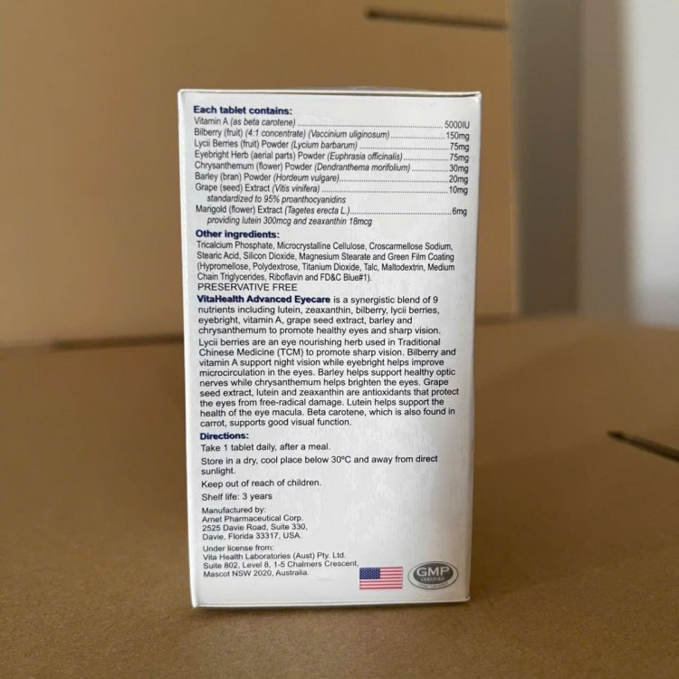 Vitaheath Advanced Eyecare 30 viên