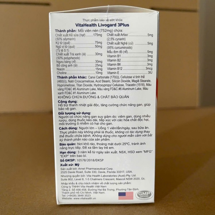 VitaHeath Livogard 3Plus 60 viên