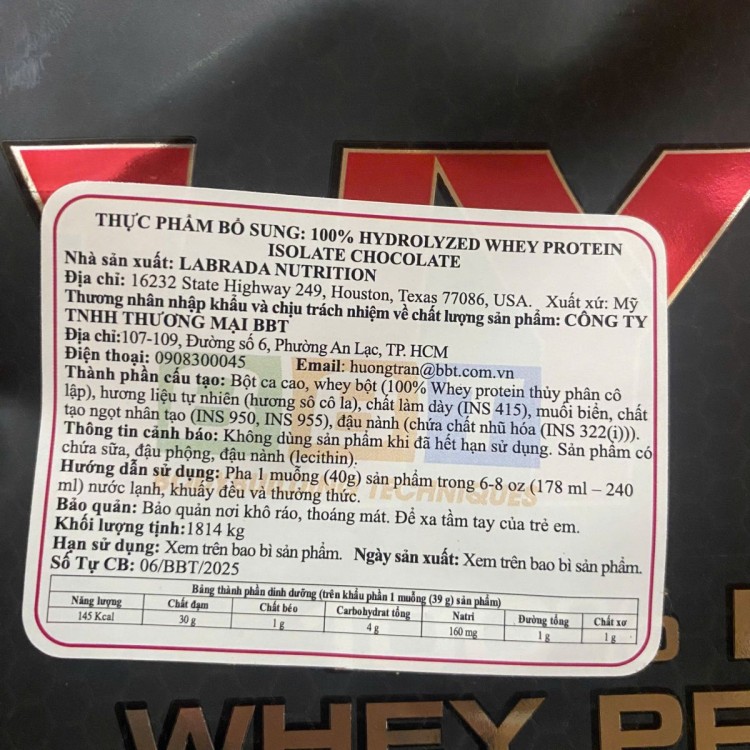 Labrada Hydro Whey 4lbs
