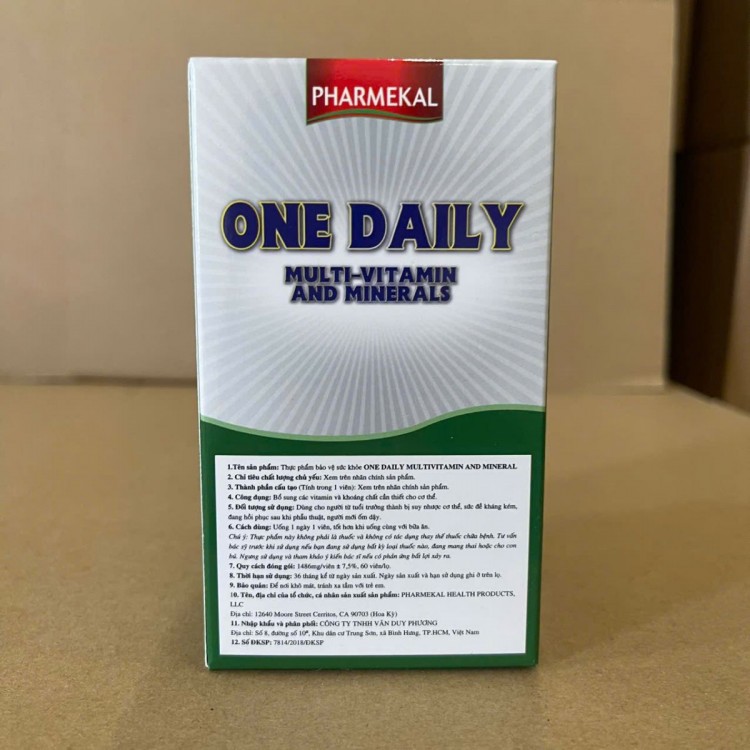 Pharmekal One Daily Multivitamin (60 viên)Pharmekal One Daily Multivitamin (60 viên)