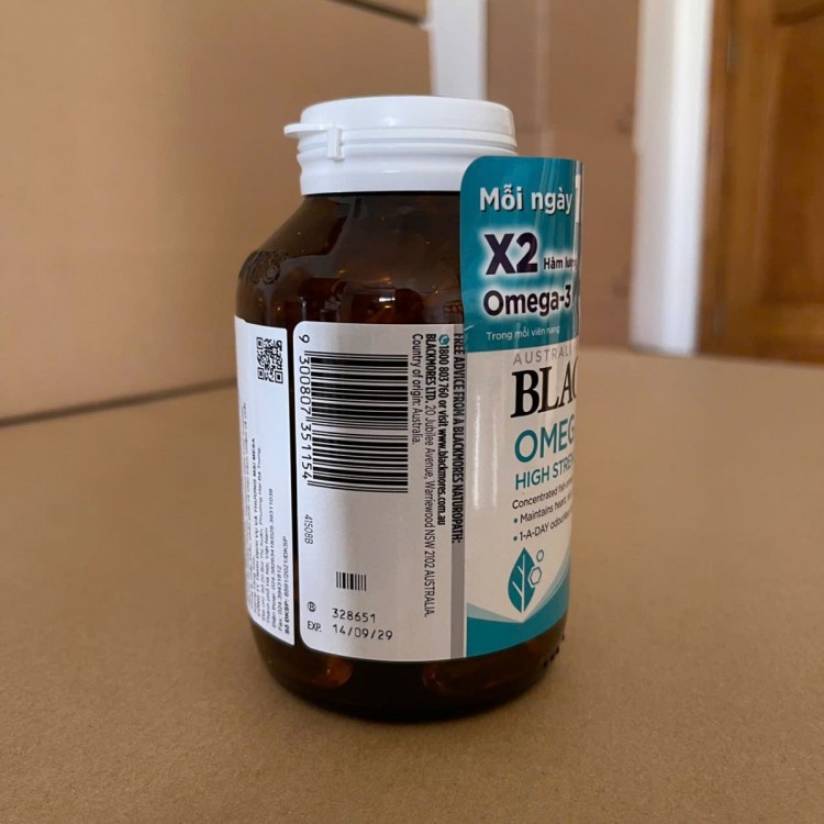 Blackmores Omega Double High Strength Fish Oil 90 viên