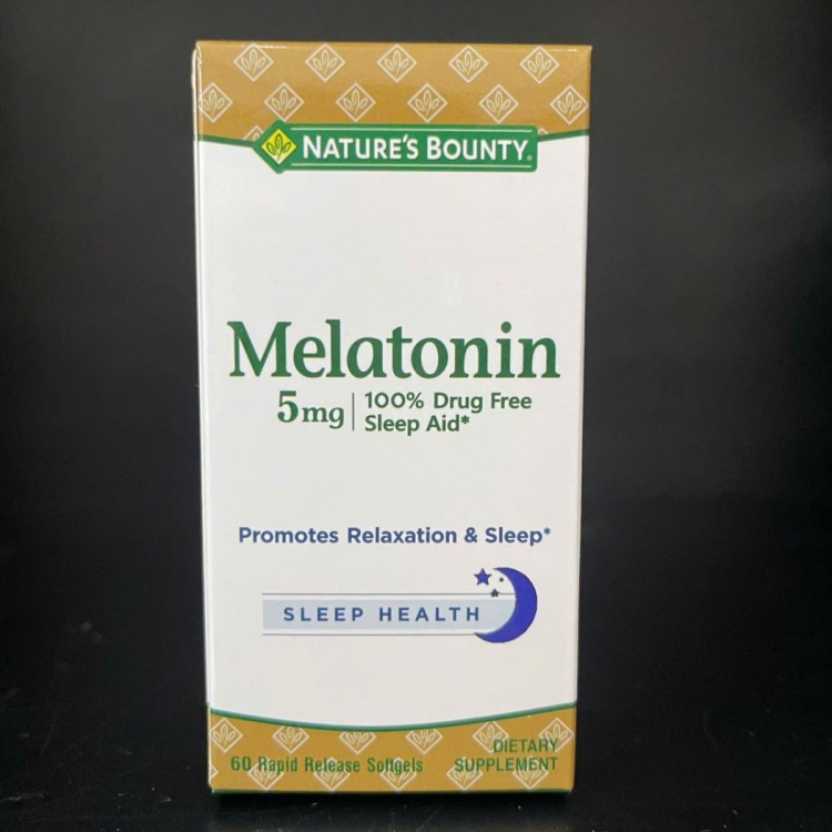 Nature's Bounty Melatonin 5mg (60 viên) Hỗ Trợ Điều Hòa Giấc Ngủ